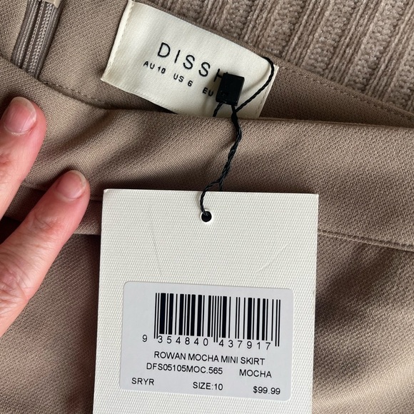 DISSH Rowan Pencil Mini Skirt in Mocha - Picture 5 of 5